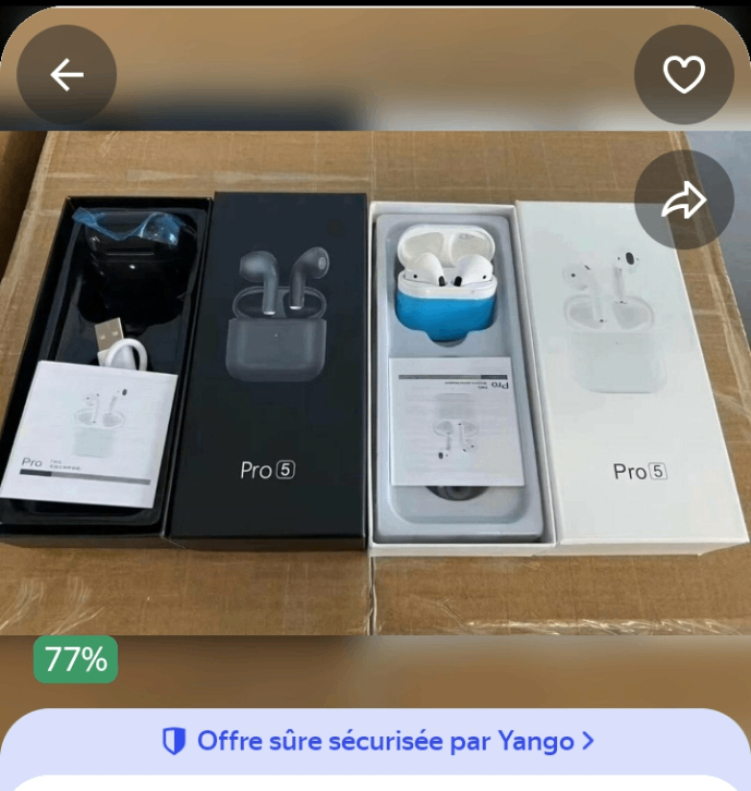 Écouteurs Bluetooth Pro 5