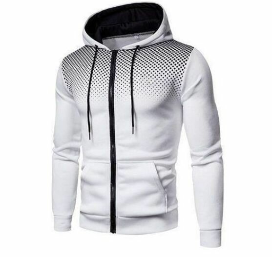 Sweat à capuche blanc homme
