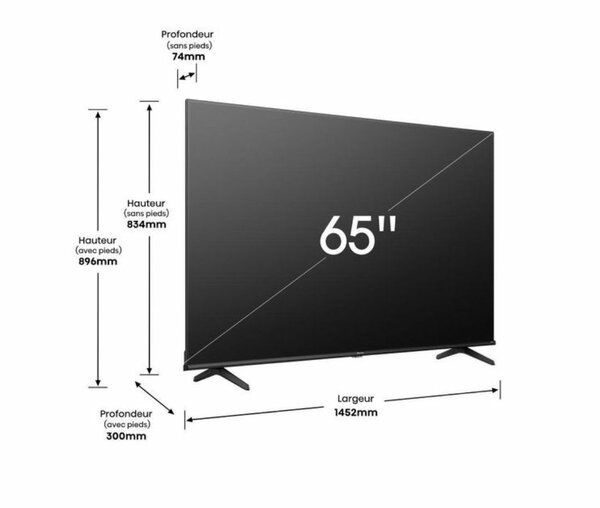 Téléviseur LED 65'' Hisense