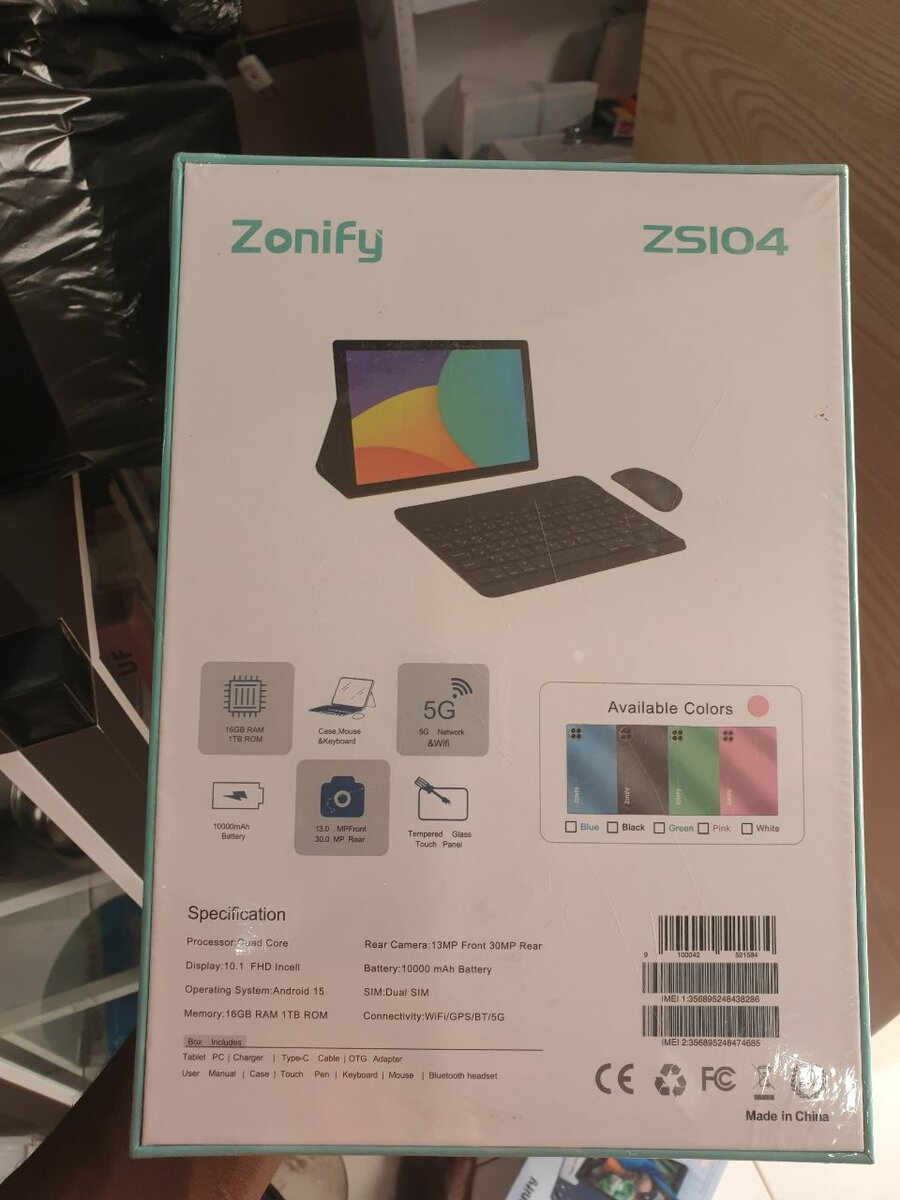 Tablette Zonify ZS104