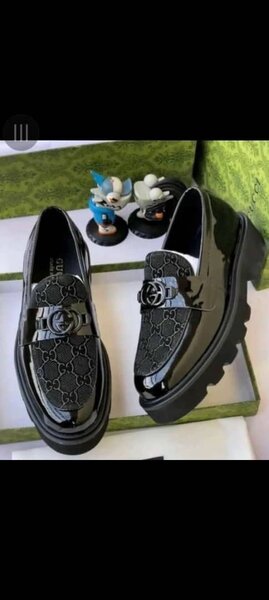 Luxury Black Platform Loafers