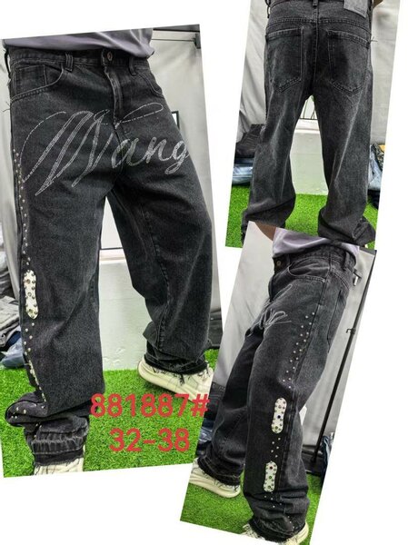 Jeans noirs décontractés homme