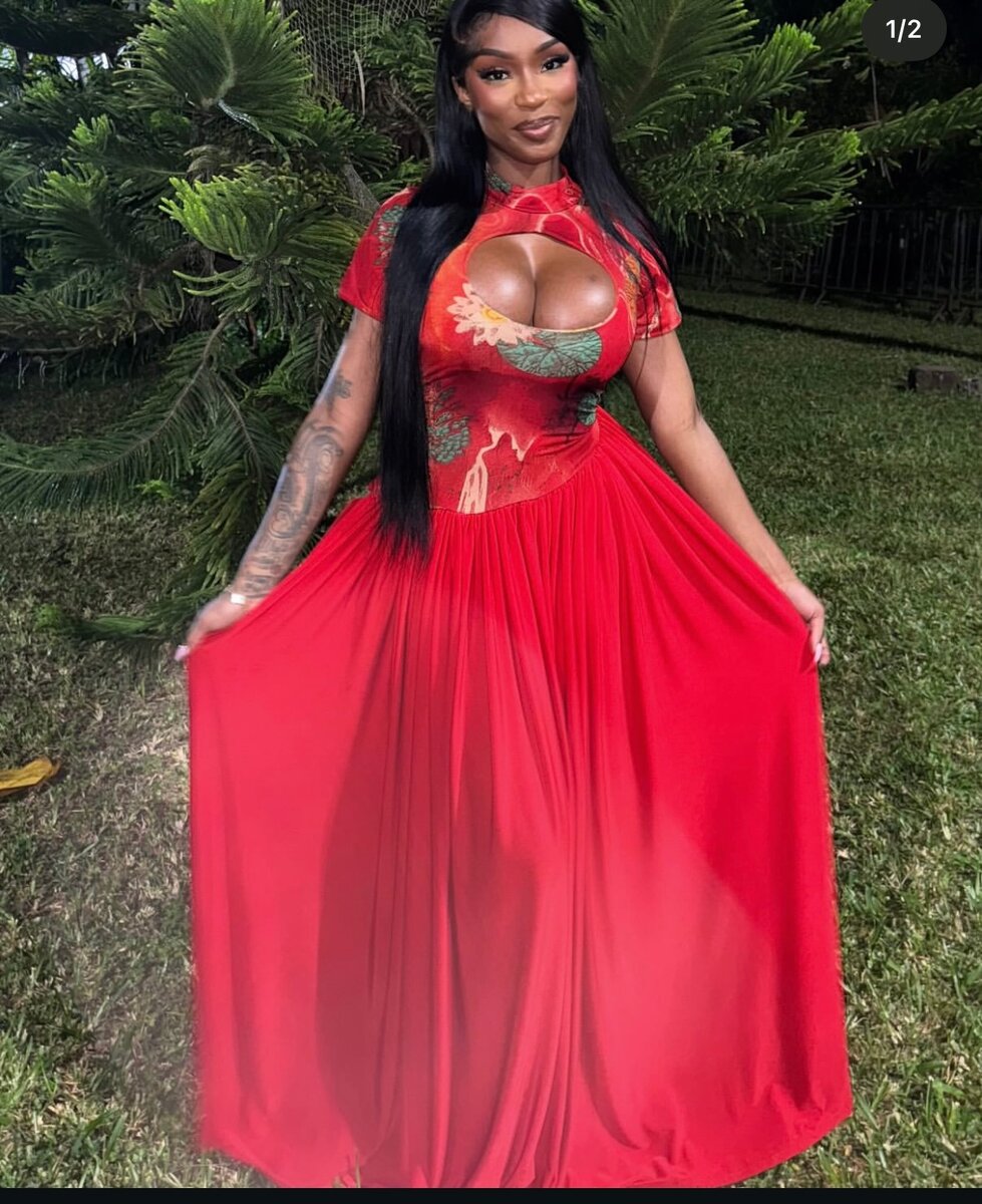 Robe longue élégante et colorée