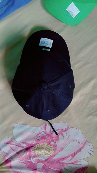 Casquette noire en coton