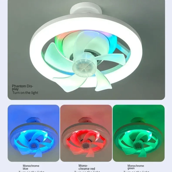 Ventilateur LED télécommandé
