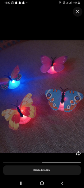 Veilleuses Papillon LED