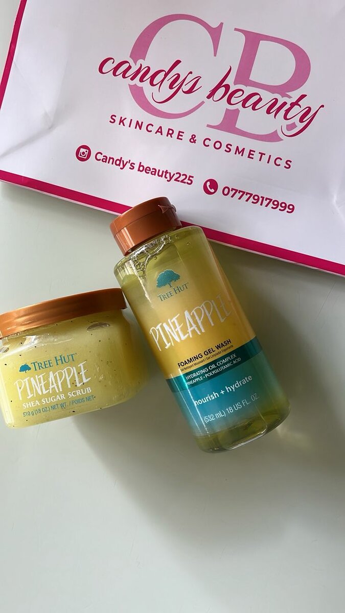 Ensemble soin à l'ananas