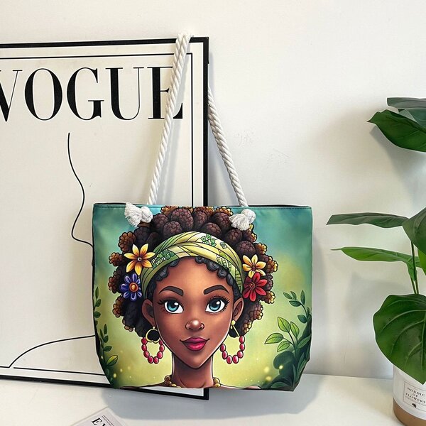 Sac cabas artistique coloré