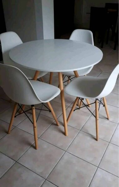 Ensemble Table Ronde Moderne