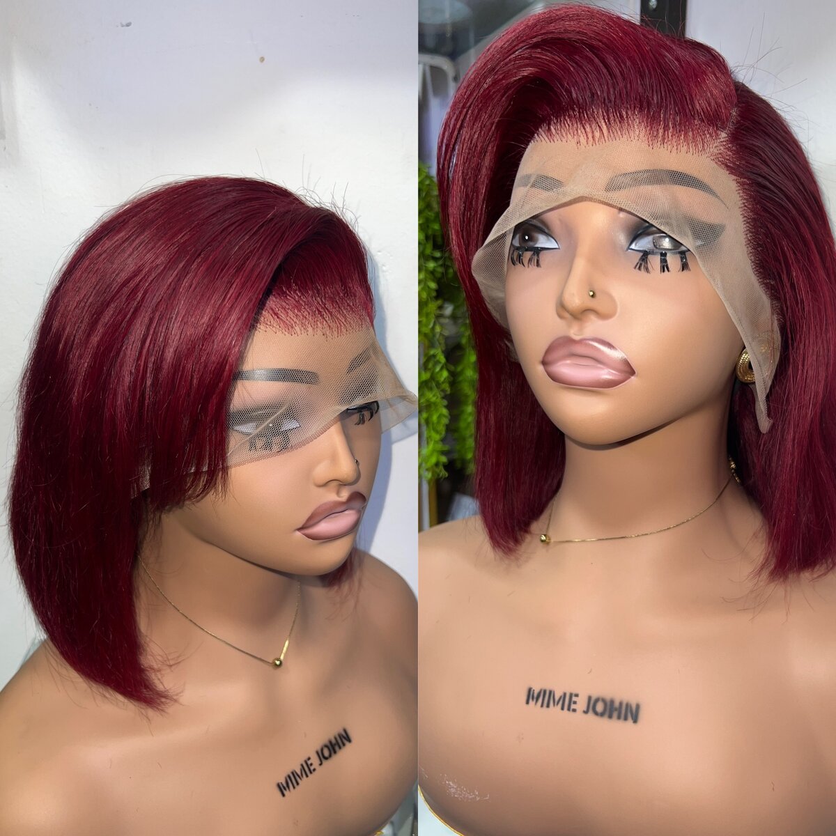 Perruque 2 ton rouge