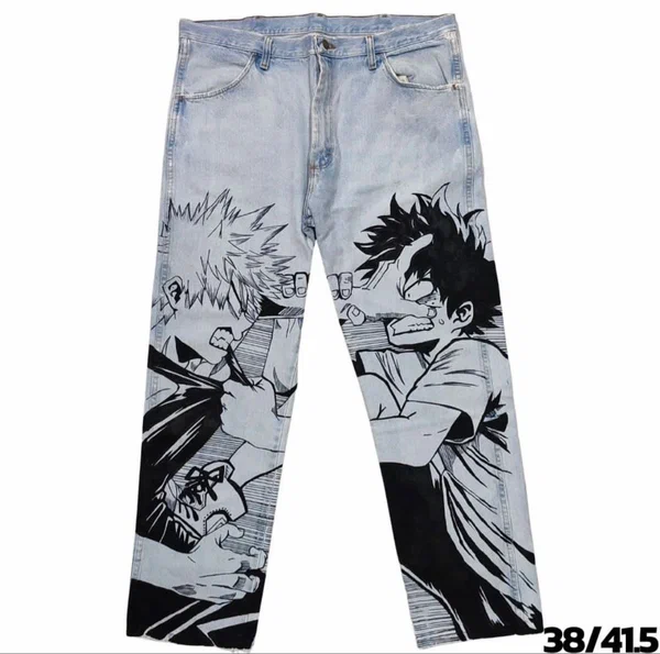 Jeans personnalisés manga