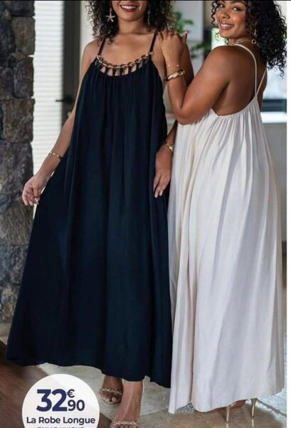 Robe longue été femme chic