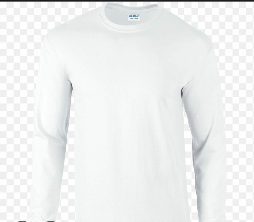 T-shirt blanche à manches longues