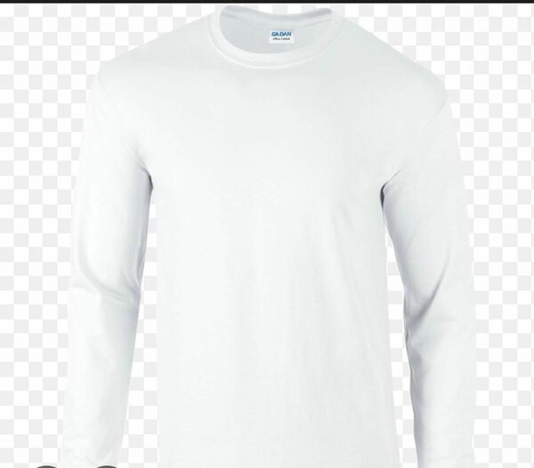 T-shirt blanche à manches longues