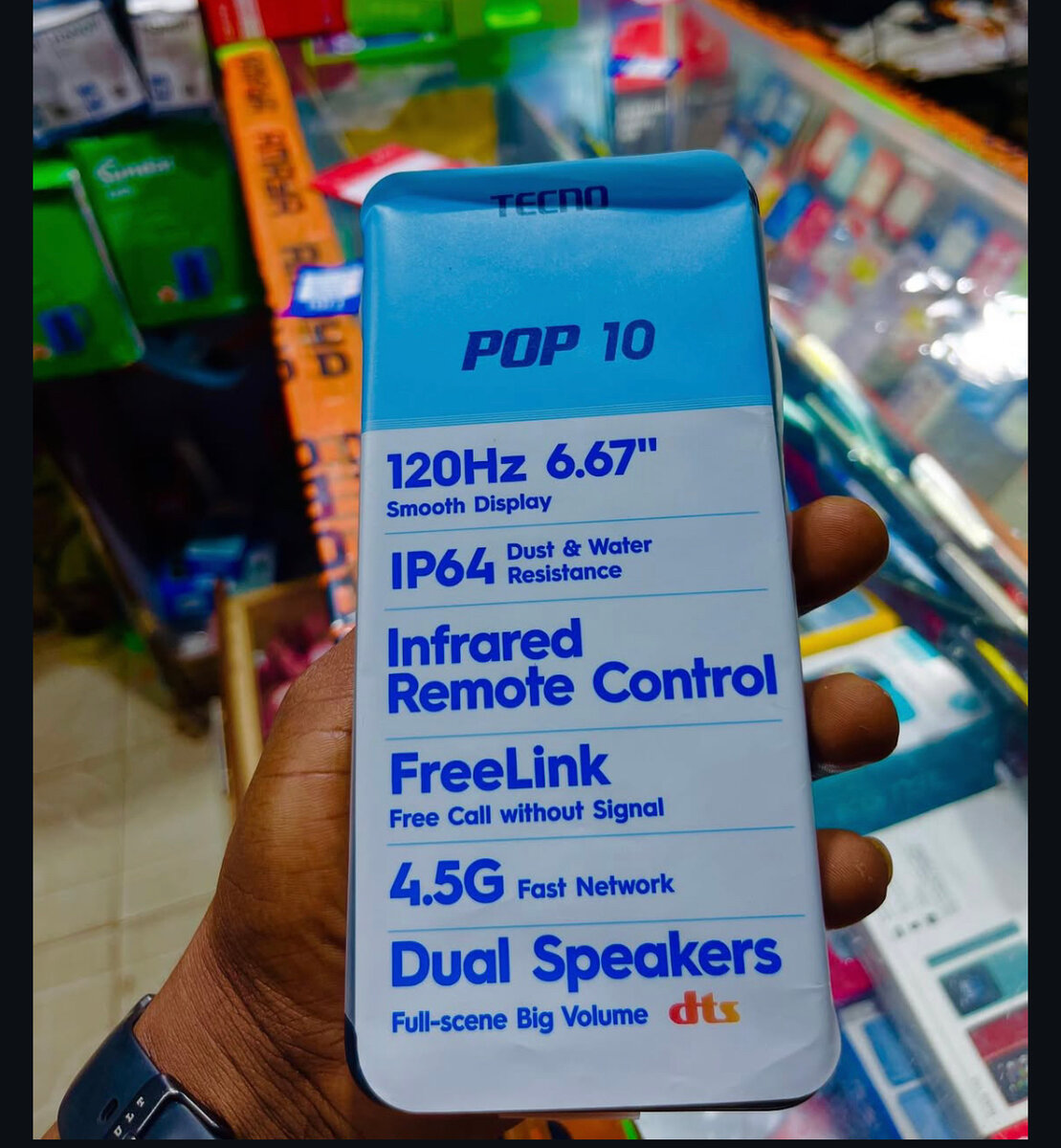 Tecno Pop 10 Smartphone Blanc