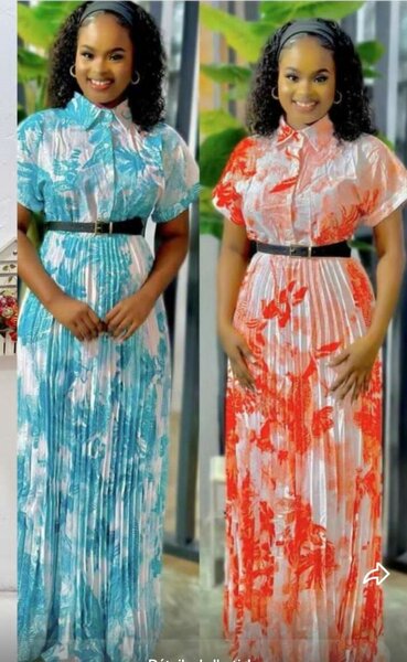 Robe élégante rayée