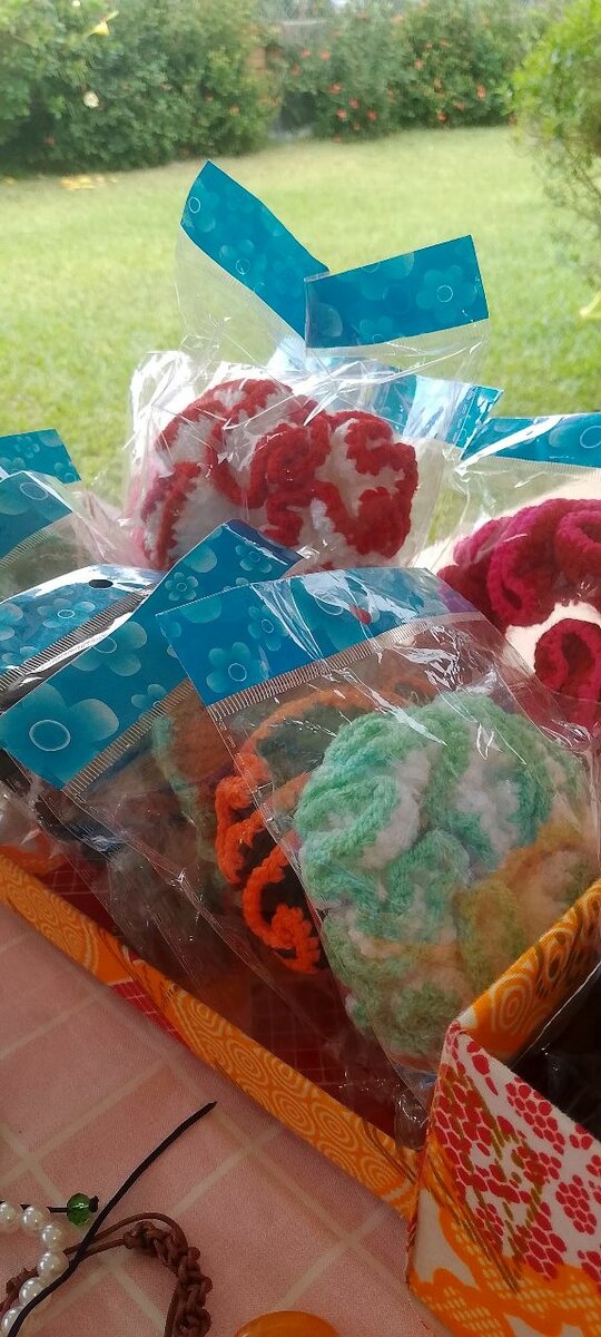 Chouchou élastique tricoté