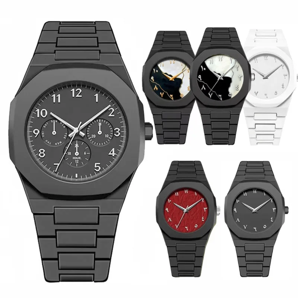 Montre bracelet noire élégante