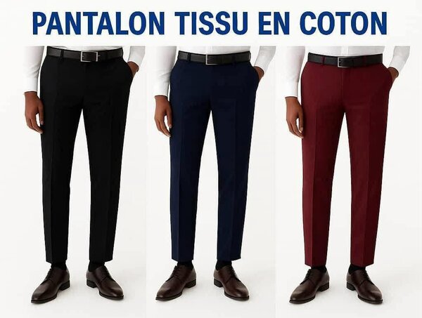 Pantalons homme en coton