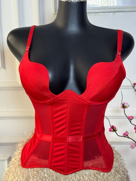 Bustier rouge sexy