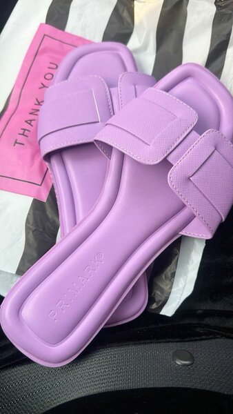 Sandales lilas confort
