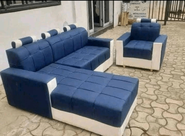 Canapé d'angle moderne en tissu