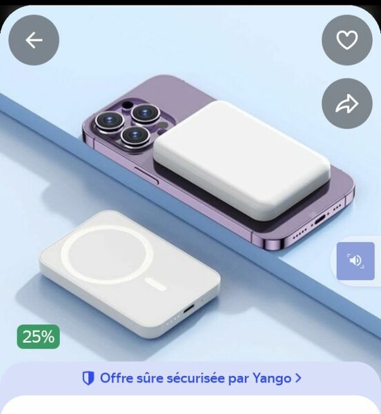 Pack Batterie MagSafe iPhone