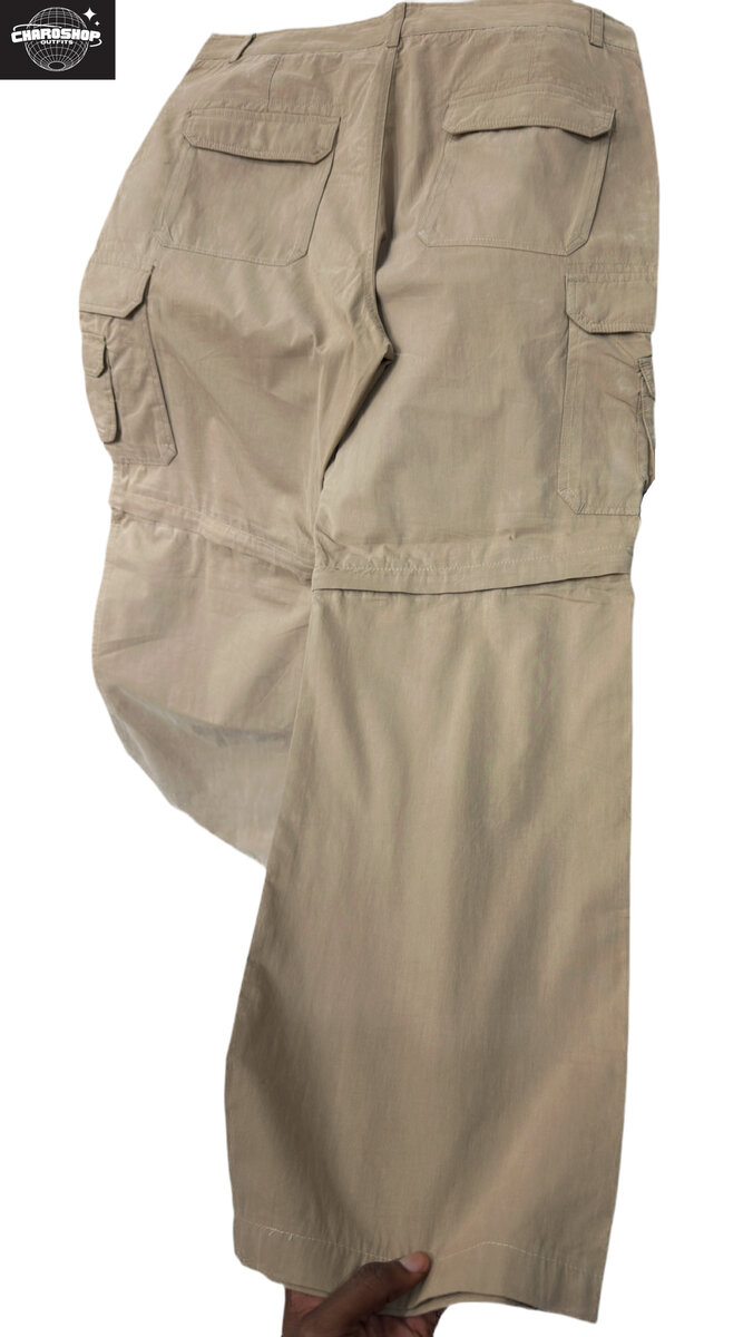 Pantalon cargo beige homme