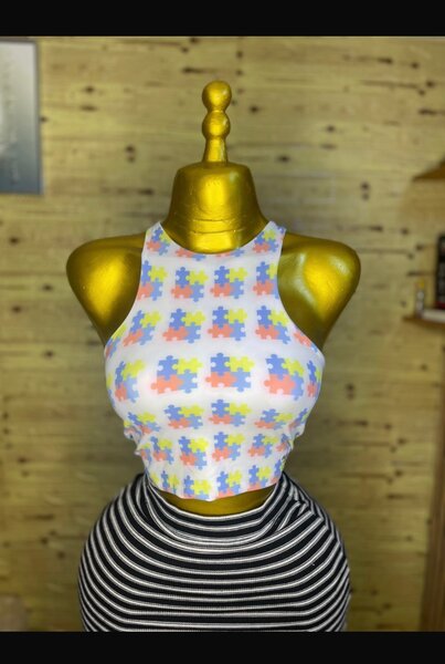 Débardeur motif puzzle