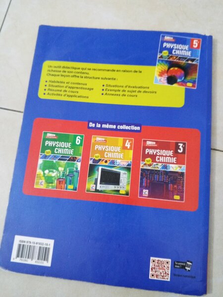 Manuel de Physique Chimie 5ᵉ