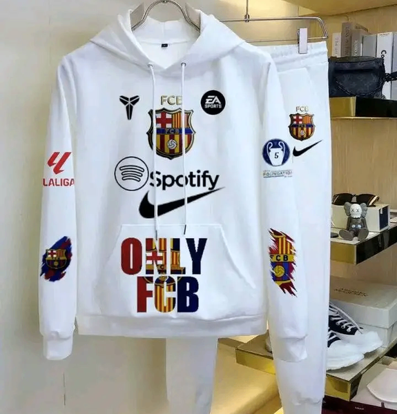 Survêtement FC Barcelone Blanc