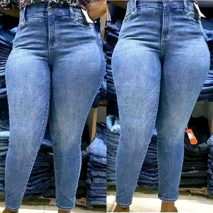 Jean slim taille haute