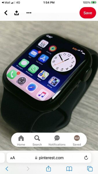 Montre connectée noire élégante
