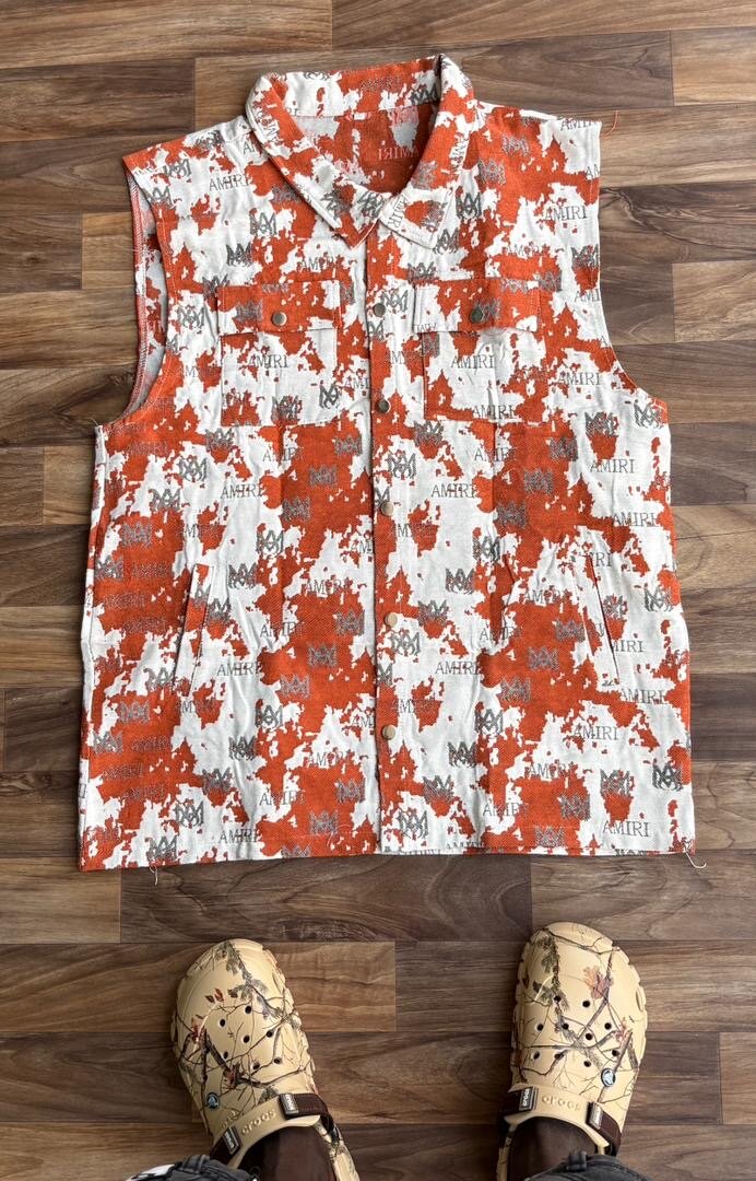 Gilet réversible imprimé tendance