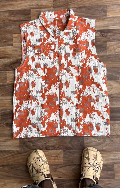 Gilet réversible imprimé tendance