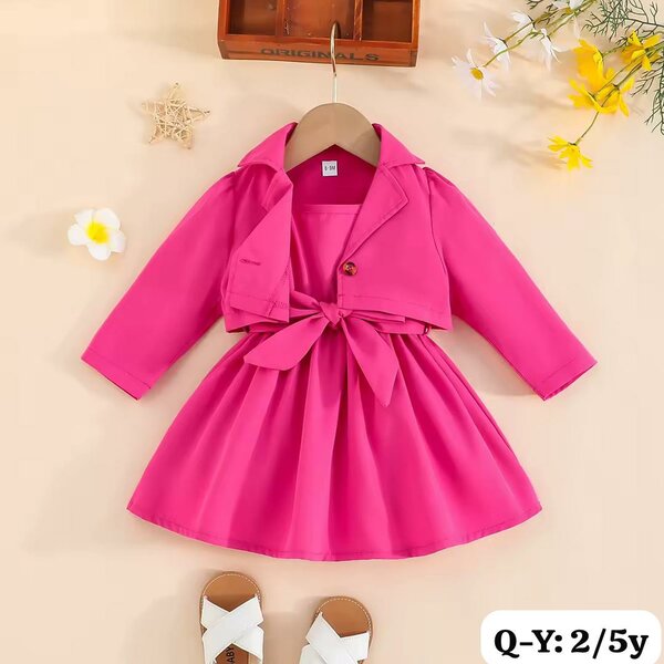 Robe rose pour enfants élégante