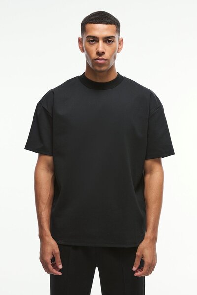 T-shirt noir oversize homme