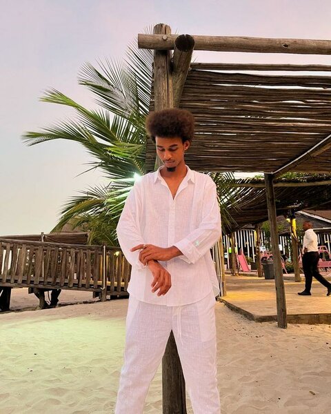 Chemise en lin blanc élégante