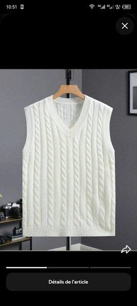 Gilet sans manches en tricot