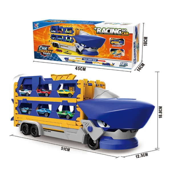 Transporteur de voitures dinosaure