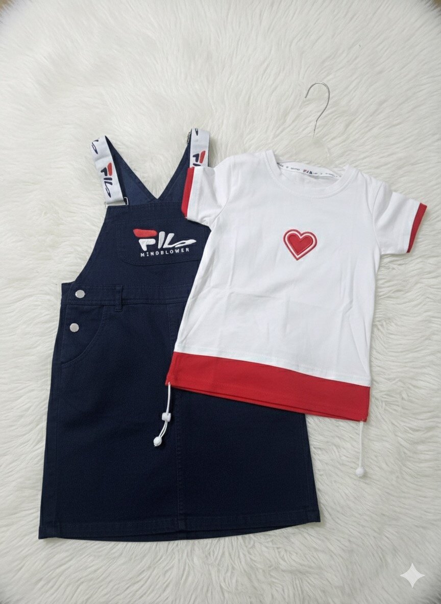 Robe en jean enfant élégante