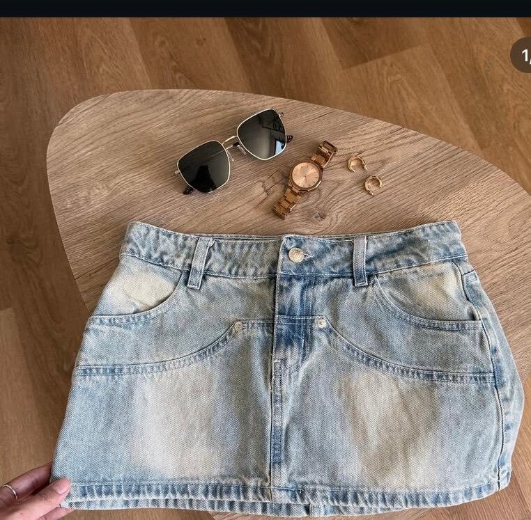 Mini-jupe en jean tendance