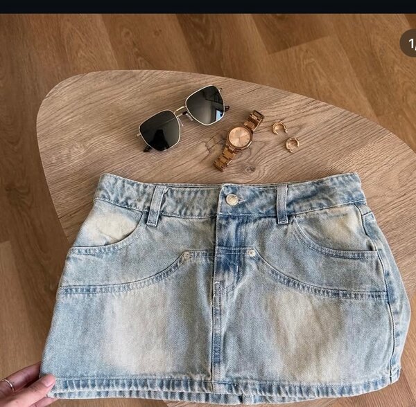 Mini-jupe en jean tendance