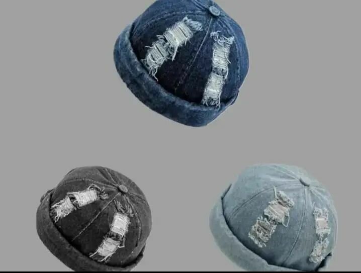 Bonnet en Jean Déchiré