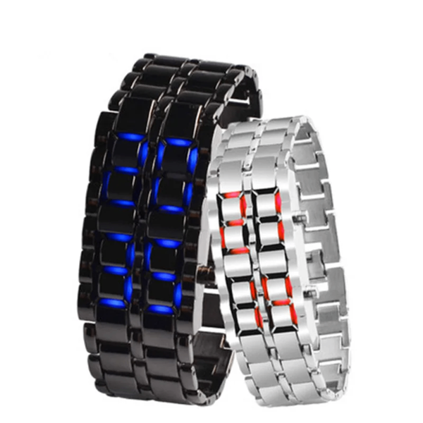 Promo Motre LED Bracelet Acier
