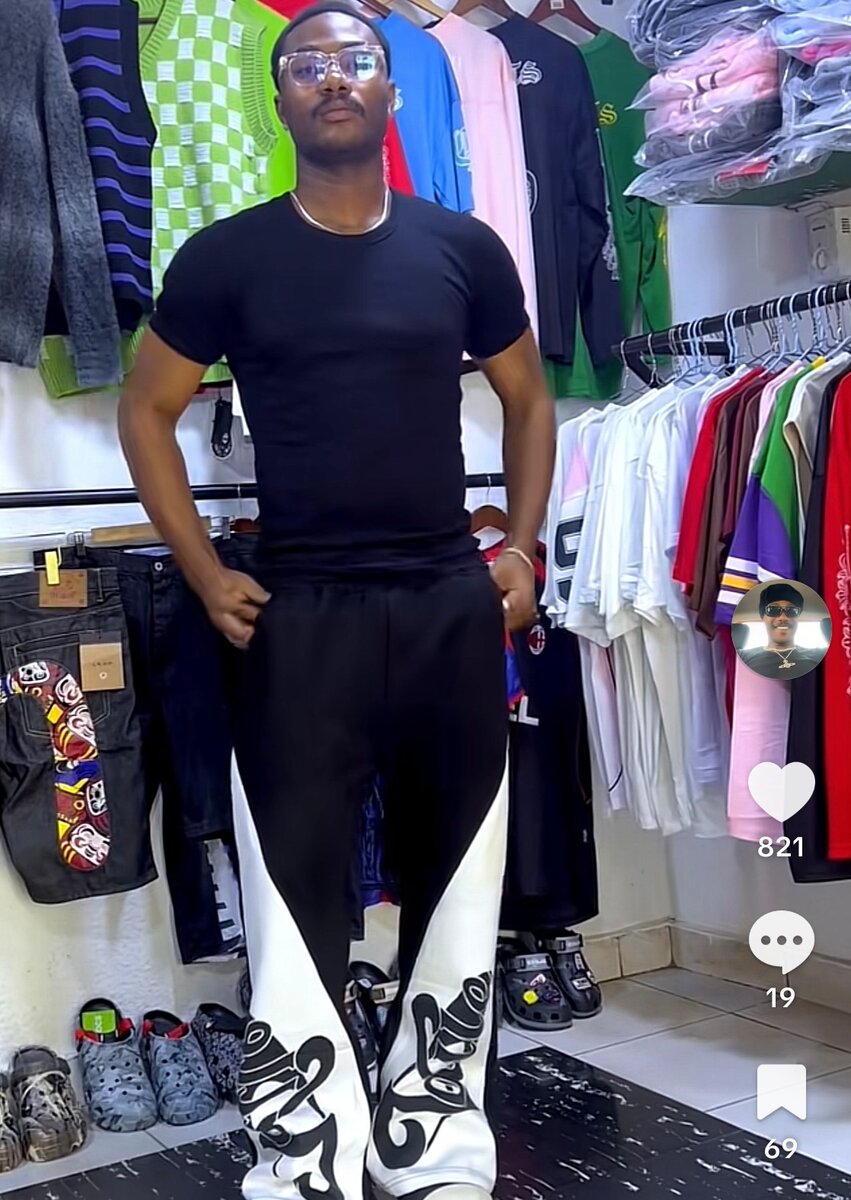 Pantalon de sport graphique doublé homme