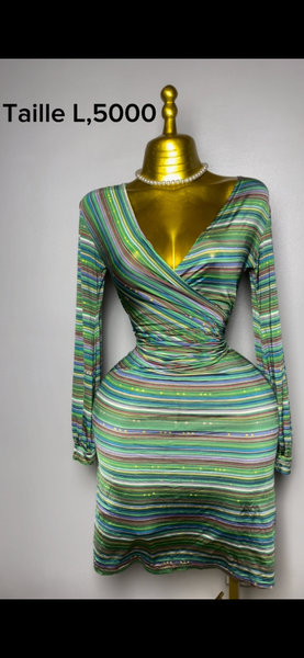 Robe rayée élégante