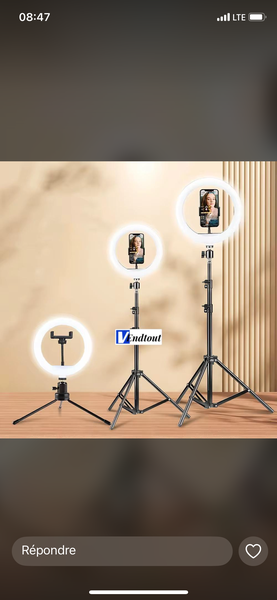 Ringlight led 10pouce