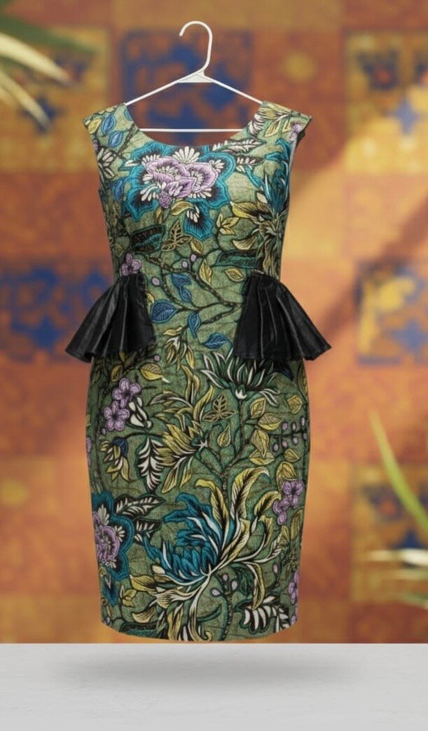 Robe élégante à motifs floraux