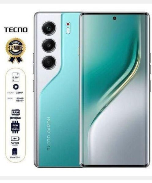 Tecno Camon 20 Smartphone 8/256 Go